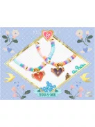 Djeco Design by Ékszerkészítő készlet Páros szárnyaló szívek - Heart Heishi