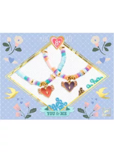   Djeco Design by Ékszerkészítő készlet Páros szárnyaló szívek - Heart Heishi