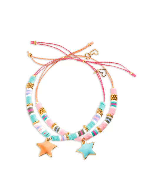 Djeco Design by Ékszerkészítő készlet Páros csillagok - Star Heishi