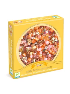 Djeco Ékszerkészítő készlet - Betű gyöngyök, arany
