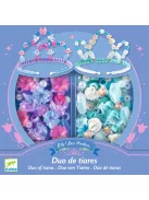 Djeco Ékszerkészítő készlet Páros tiara kék - Duo of tiaras Blue