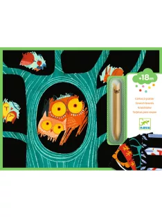   Djeco Design by Karckép technika Mesés állatok - Learning about animals
