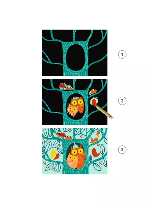 Djeco Design by Karckép technika Mesés állatok - Learning about animals