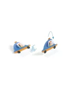 Djeco Matricázós sztorik 3D Közlekedés járművekkel - Lift-up stickers - Vehicles