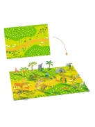 Djeco Matricázós sztorik 3D Állati élőhelyek - Lift-up stickers - Animals