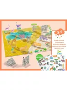Djeco Matricázós sztorik 3D Állati élőhelyek - Lift-up stickers - Animals