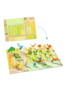   Djeco Matricázós sztorik 3D Élet vidéken - Lift-up stickers - Farm