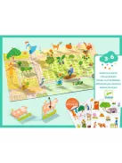Djeco Matricázós sztorik 3D Élet vidéken - Lift-up stickers - Farm