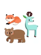 Djeco Design by Matricák Erdei állatok - Forest animals