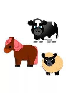 Djeco Design by Matricák Háztáji állatok - Farm animals