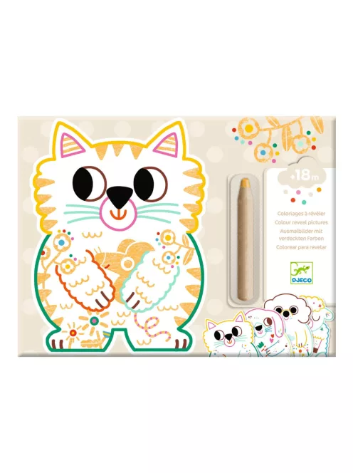 Djeco Design by Meglepetés színező Háziállatok - Domestic animals