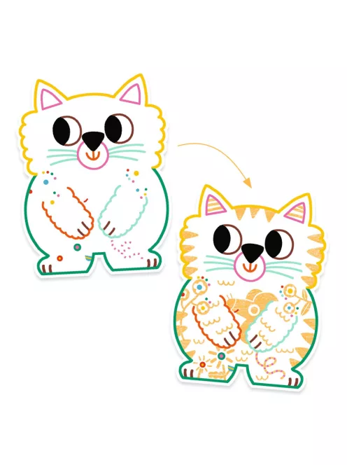 Djeco Design by Meglepetés színező Háziállatok - Domestic animals