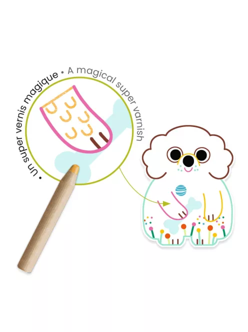Djeco Design by Meglepetés színező Háziállatok - Domestic animals