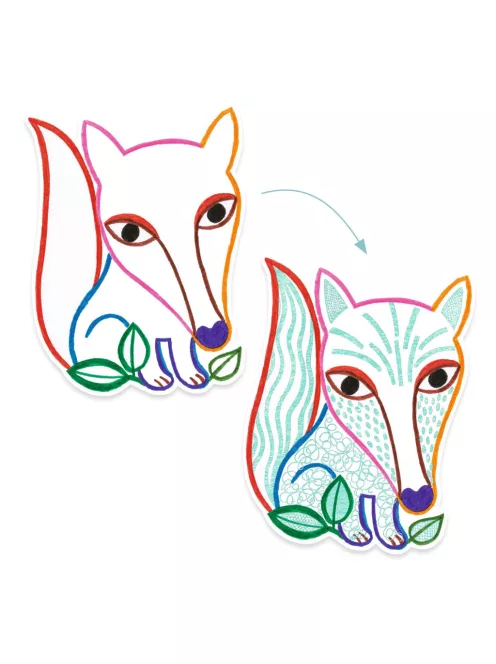 Djeco Design by Meglepetés színező Erdei barátok - Forest Friends