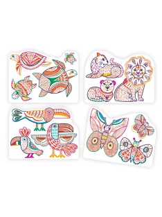   Djeco Design by Meglepetés színező Vadállatok - Wild families