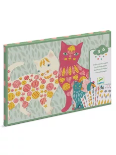   Djeco Matricázó képkészítés Cicák és macskák - Elodie’s cute cats