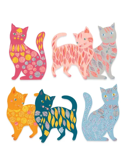 Djeco Matricázó képkészítés Cicák és macskák - Elodie’s cute cats