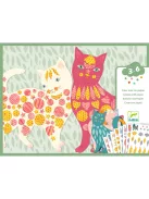 Djeco Matricázó képkészítés Cicák és macskák - Elodie’s cute cats