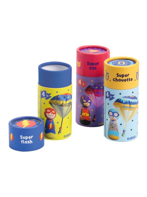 Djeco Ügyességi játék Ejtőernyős hősök - Parachutists Flying Heroes