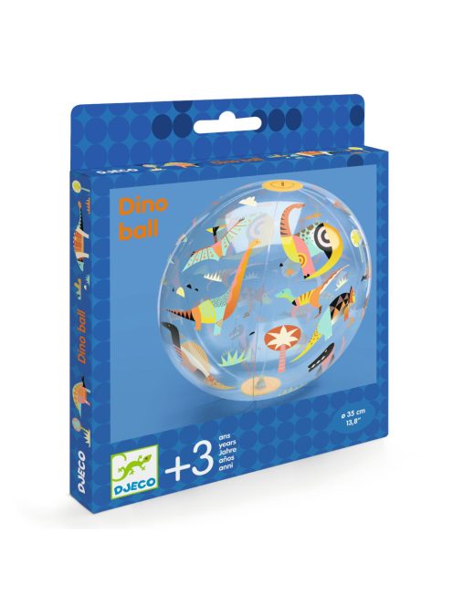 Djeco Felfújható labda ∅ 35 cm Dínós labda - Dino ball