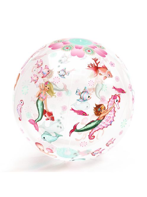 Djeco Felfújható labda ∅ 35 cm Sellős labda - Mermaid Ball