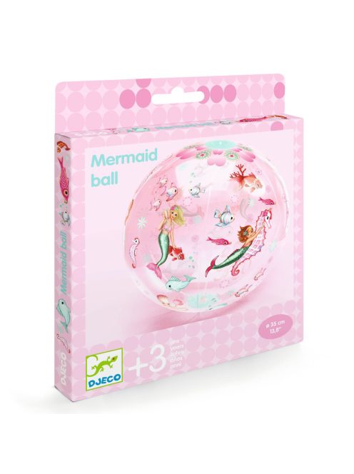 Djeco Felfújható labda ∅ 35 cm Sellős labda - Mermaid Ball