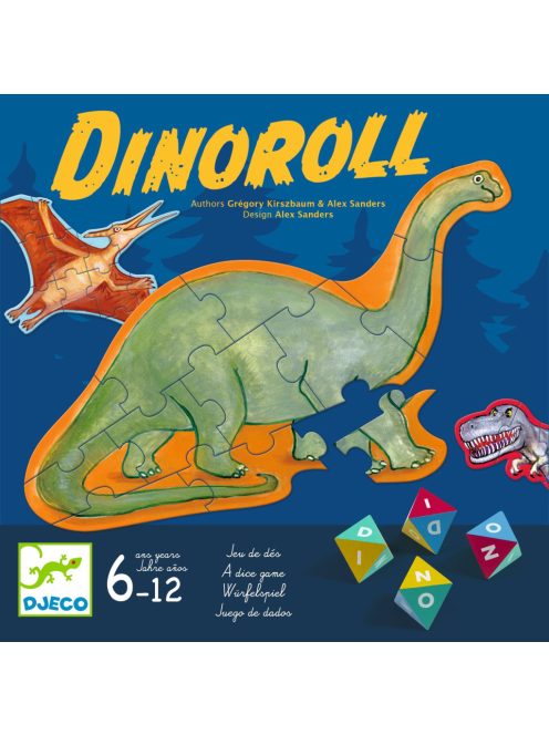 Djeco Társasjáték Dino-dino - Dinoroll