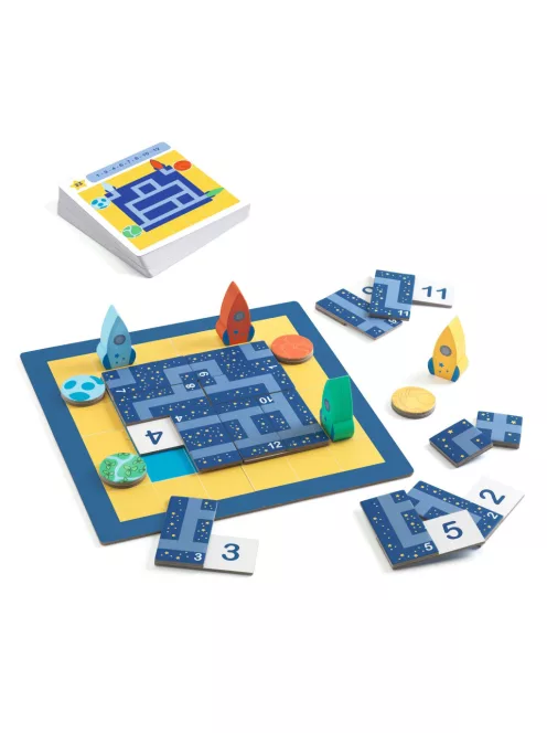 Djeco Logikai játék Útkereső - Track Puzzle