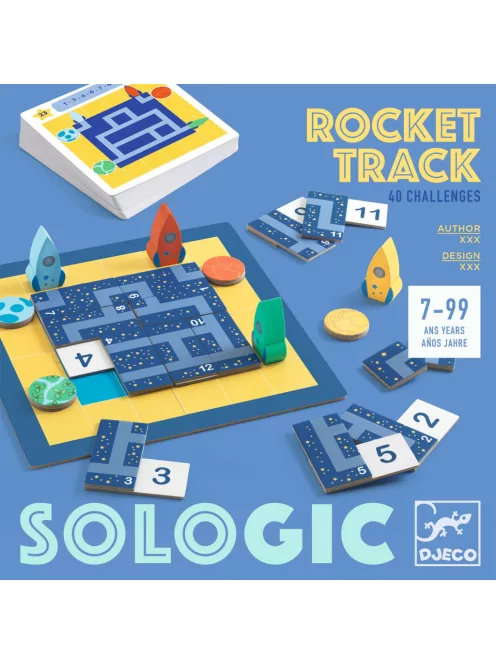 Djeco Logikai játék Útkereső - Track Puzzle