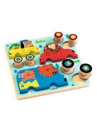 Djeco Formaillesztő és guruló Színek - Puzz and roll Color