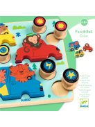 Djeco Formaillesztő és guruló Színek - Puzz and roll Color