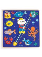 Djeco Formaillesztő és horgászó Színek - Puzz and fish Color