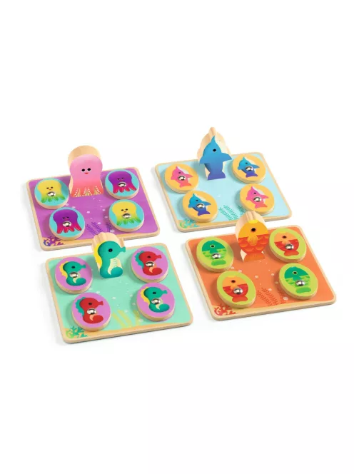 Djeco Társasjáték Tengerben - Ludo Sea 4 games
