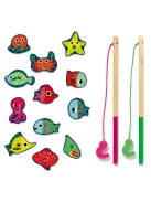 Djeco Horgász játék Színes horgászat - Coloured fishing