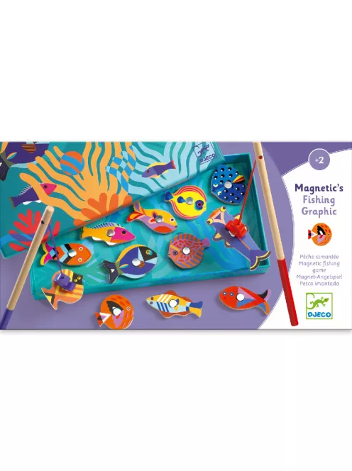 Djeco Horgász játék Halgrafika - Fishing graphic