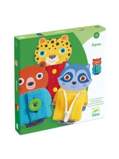 Djeco Ügyesítő játék Gimbelem-gombolom - Ziptou