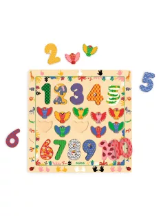  Djeco Formaillesztő formaberakó 1-től 10-ig kirakó - Puzzle 1 - 10