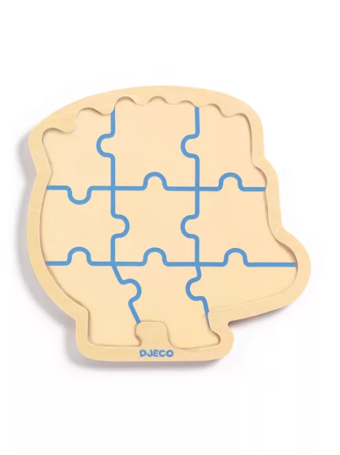 Djeco Fa puzzle, 9 darabos - Süni