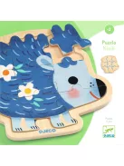 Djeco Fa puzzle, 9 darabos - Süni