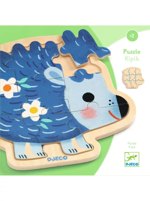 Djeco Fa puzzle, 9 darabos - Süni