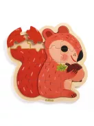 Djeco Fa puzzle Mókus 16 db-os - Puzzlo Nut