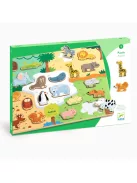 Djeco Formaillesztő formaberakó Állati formák - Puzzlo Animo