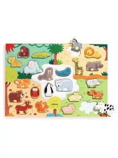   Djeco Formaillesztő formaberakó Állati formák - Puzzlo Animo
