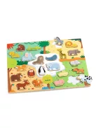 Djeco Formaillesztő formaberakó Állati formák - Puzzlo Animo