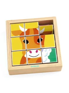 Djeco Kockakirakó Állatkipörgető - Animoroll