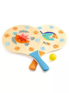   Djeco Strandjáték Ütőkészlet tenger - Beach rackets set - Sea