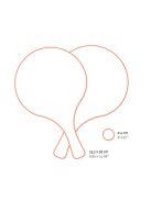 Djeco Strandjáték Ütőkészlet tenger - Beach rackets set - Sea