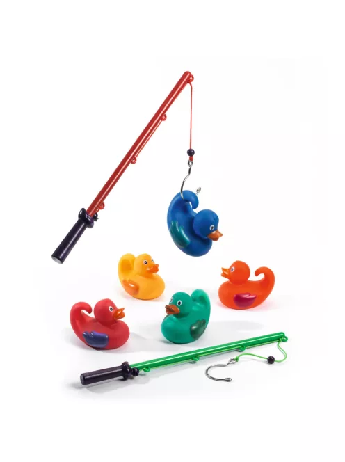 Djeco Horgász játék Szivárványos kacsák - Rainbow fishing ducks