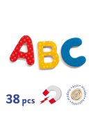 Djeco Mágneses betűkészlet Nagybetűk - 38 fancy letters