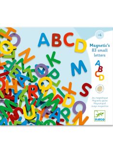   Djeco Mágneses betűkészlet Színes nagybetűk - 83 small letters